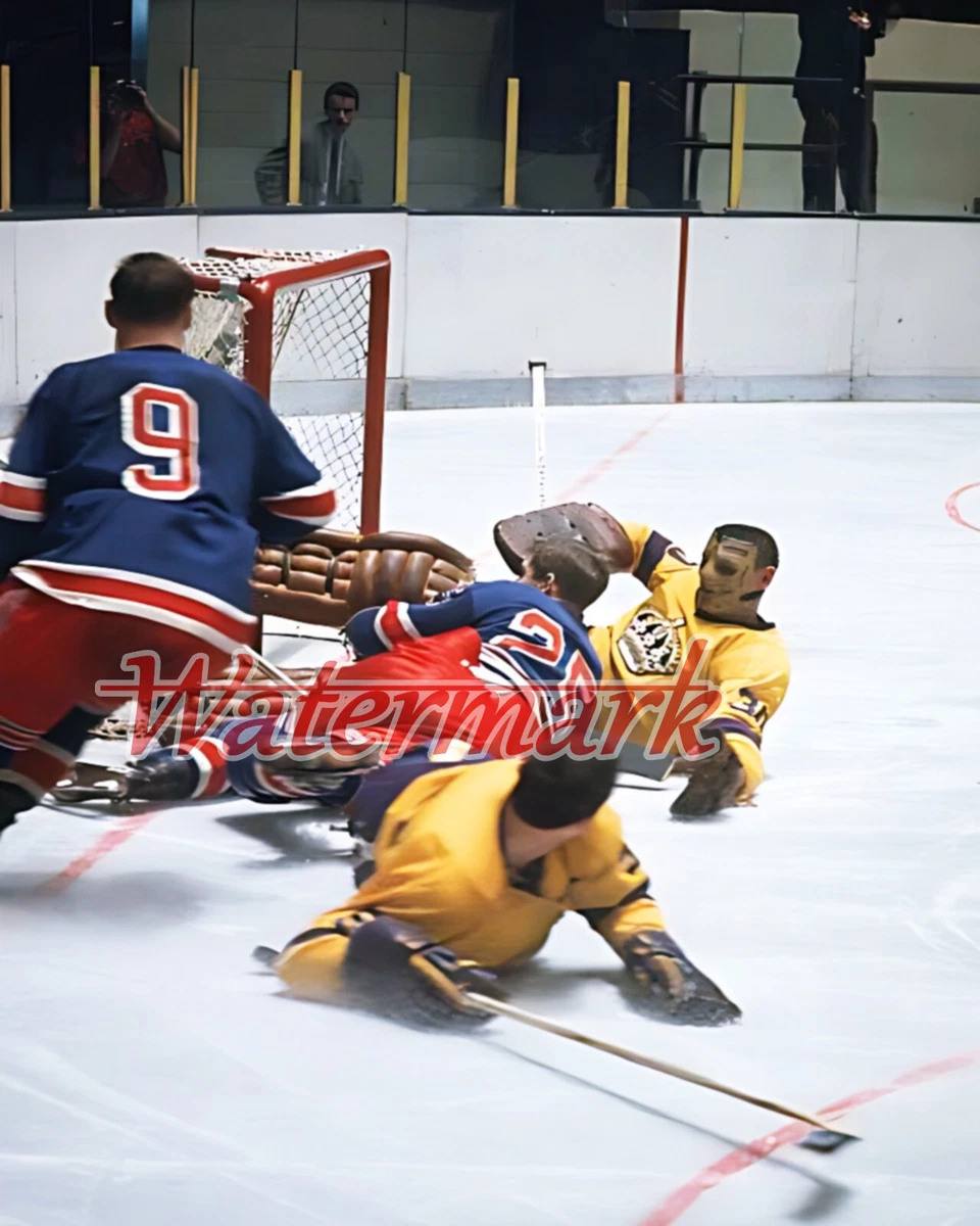 NHL 1968 Los Angeles Kings Goalie Terry Sawchuk Game Action Color 8 X 10  Photo | eBay