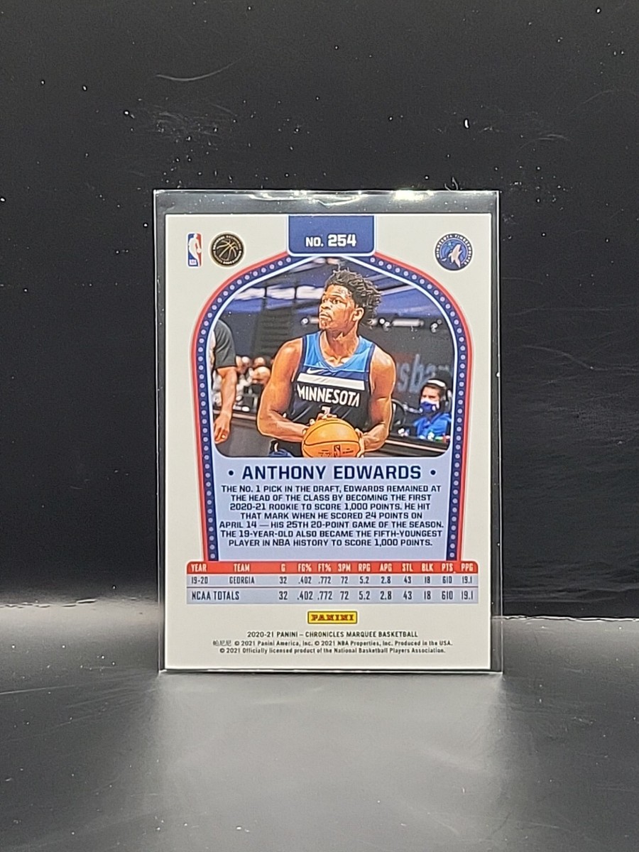 2020-21 Chronicles Marquee Anthony Edwards Rookie Silver