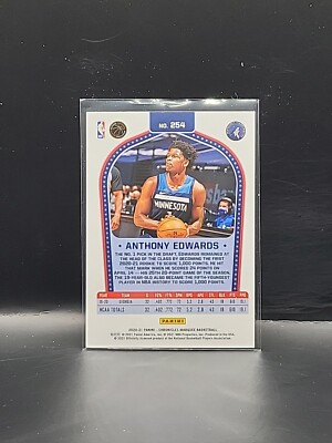 2020-21 Chronicles Marquee Anthony Edwards Rookie Silver #254 NBA