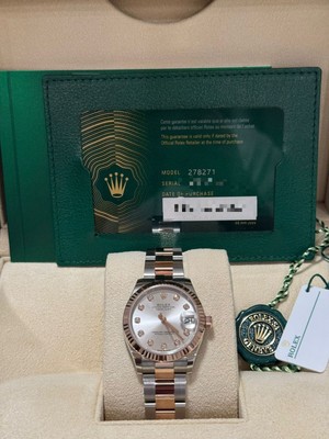 Rolex 278271 Datejust 31mm Steel Pink Diamond Set Dial Oyster-2024 Release