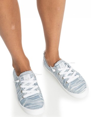 Roxy Bayshore III Slip On Sneakers Shoes Blue Ashes/White Women s US 5.5