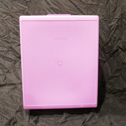 Vintage Tupperware Large Storage Tote Container pink purple 1650-1 lid tray - Picture 15 of 17