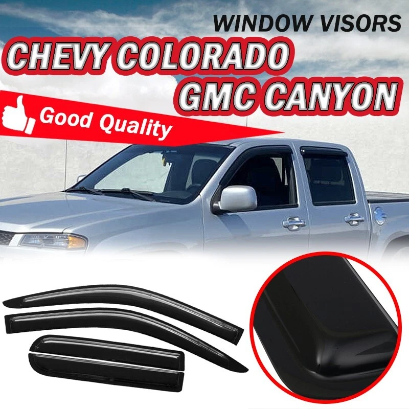 For 04 12 Chevy Colorado GMC Canyon Crew Cab Window Visor Sun