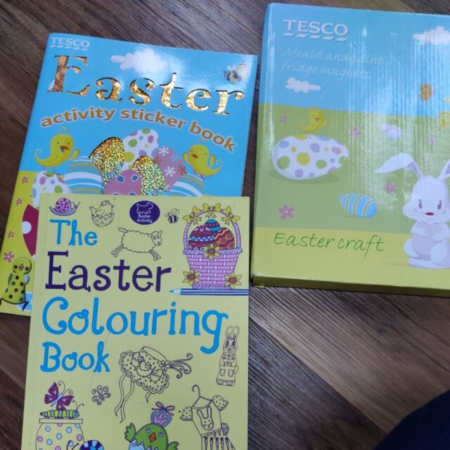Easter Colouring Books And Mould And Paint Set