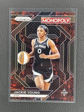 2024 Panini Prizm Monopoly Jackie Young #WNBA15 Red Classic Icons Las Vegas Aces