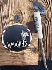 Vaughn's Custom Calls NEW 2025 Black Aluminum over slate pot Turkey Call