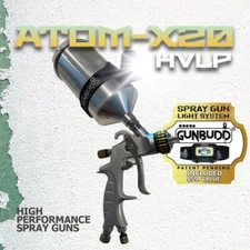 ATOM X20 HVLP Auto Paint Spray Gun Kit – Detail/Touch-Up Sprayer + FREE GunBudd