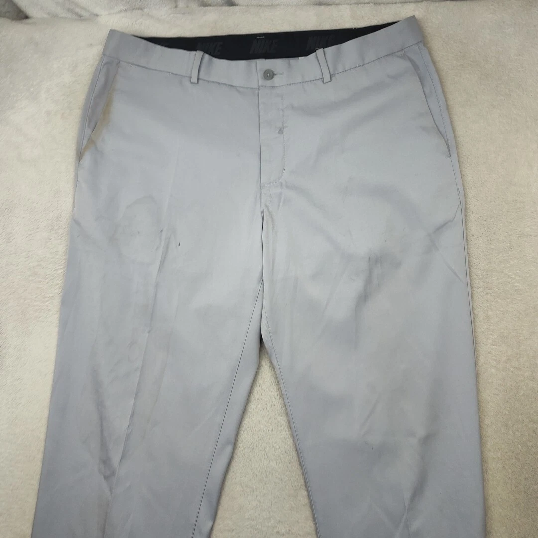 VETEMENTS Pantalone Nike Uomo 36x33 Grigio Golf Flex Performance Tech Elasticizzato Essential 913915