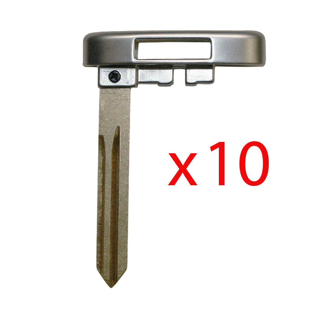 New Smart Key Remote Emergency Uncut Blank Blade Replacement for GM (10 Pack)