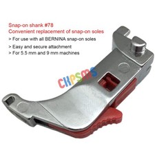 Passt für BERNINA Nähfuß SNAP-ON SHANK Fu�...