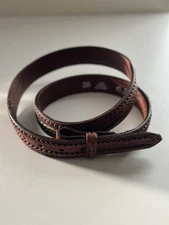 M&P Hand Tooled Top Grain Cowhide Leather Ranger Belt size 38