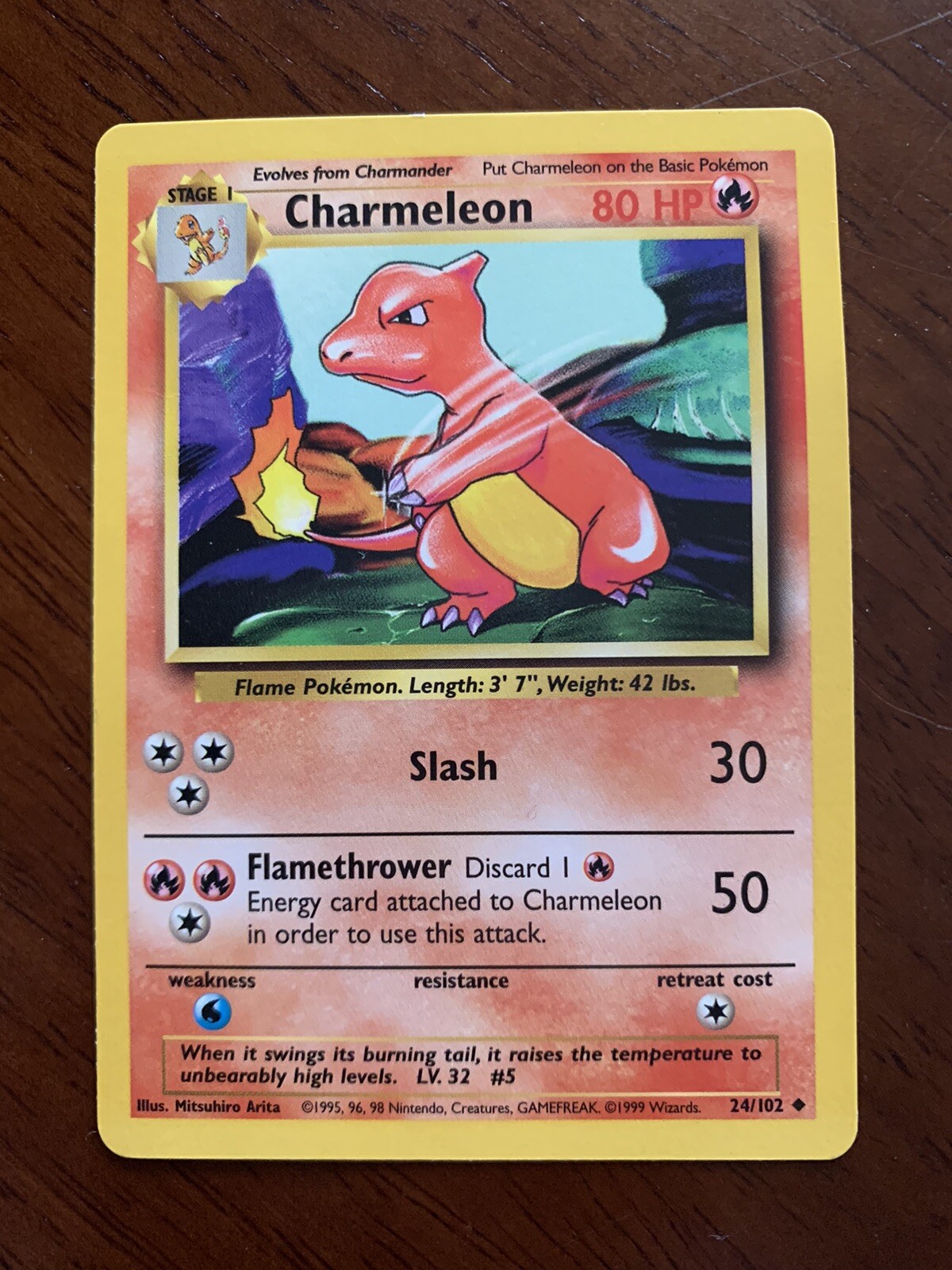 RARE charmeleon pokemon card 1995 | eBay