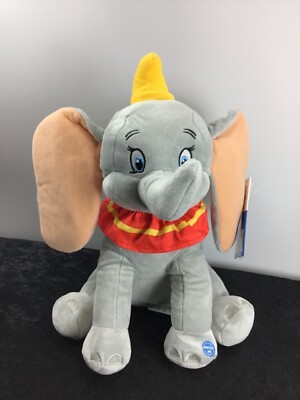 Disney,Dumbo,Plüschfigur,Hellgrau/ rosa,mit Hütchen,softtouch,bestickt,