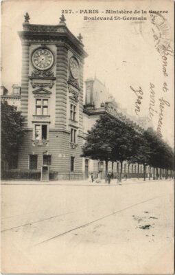 CPA PARIS 7e Boulevard St-germain Ministere de la guerre (997938)