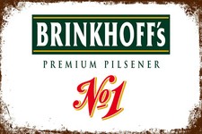 Retro Blechschild BRINKHOFF´S 30 x 20 cm Metallschild Vintage (0084402)