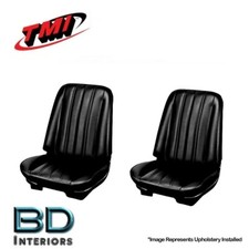1966 Chevy Chevelle Front Buckets Rear Seat Upholstery Black Made By Tmi 1966 Chevy Chevelle Front Buckets Rear Seat Upholstery Black Made By Tmi