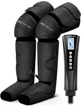 Leg Massager - Heat and Circulation Air Compression Massage Boot Foot & Calf