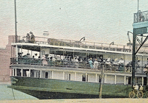US postcard 1912, Boat Landing, Erie, Pa., Historical card, unused - Picture 5 of 10