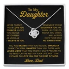 To My Daughter Necklace, Gift for Daughter from Dad, Father Daughter Necklace