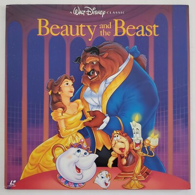 美品♪希少♪Beauty and the Beast ディズニー Disney Beauty And The Beast Japanese Imported Laserdisc w/OBI Walt