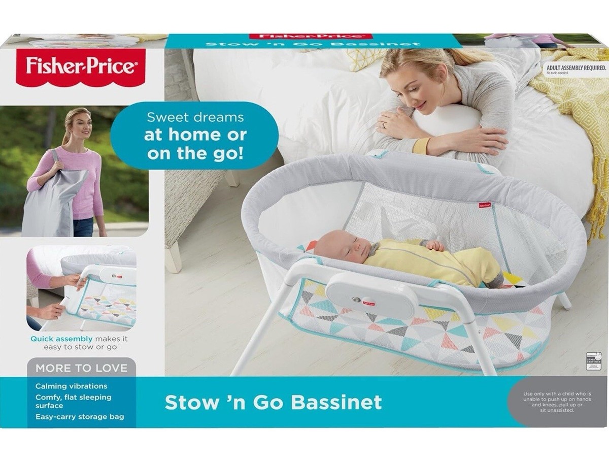 Fisher- Stow 'n Go (FBR72) Bassinet White for sale online