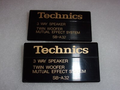 Technics SB-A32 Speaker Badges Emblems | eBay