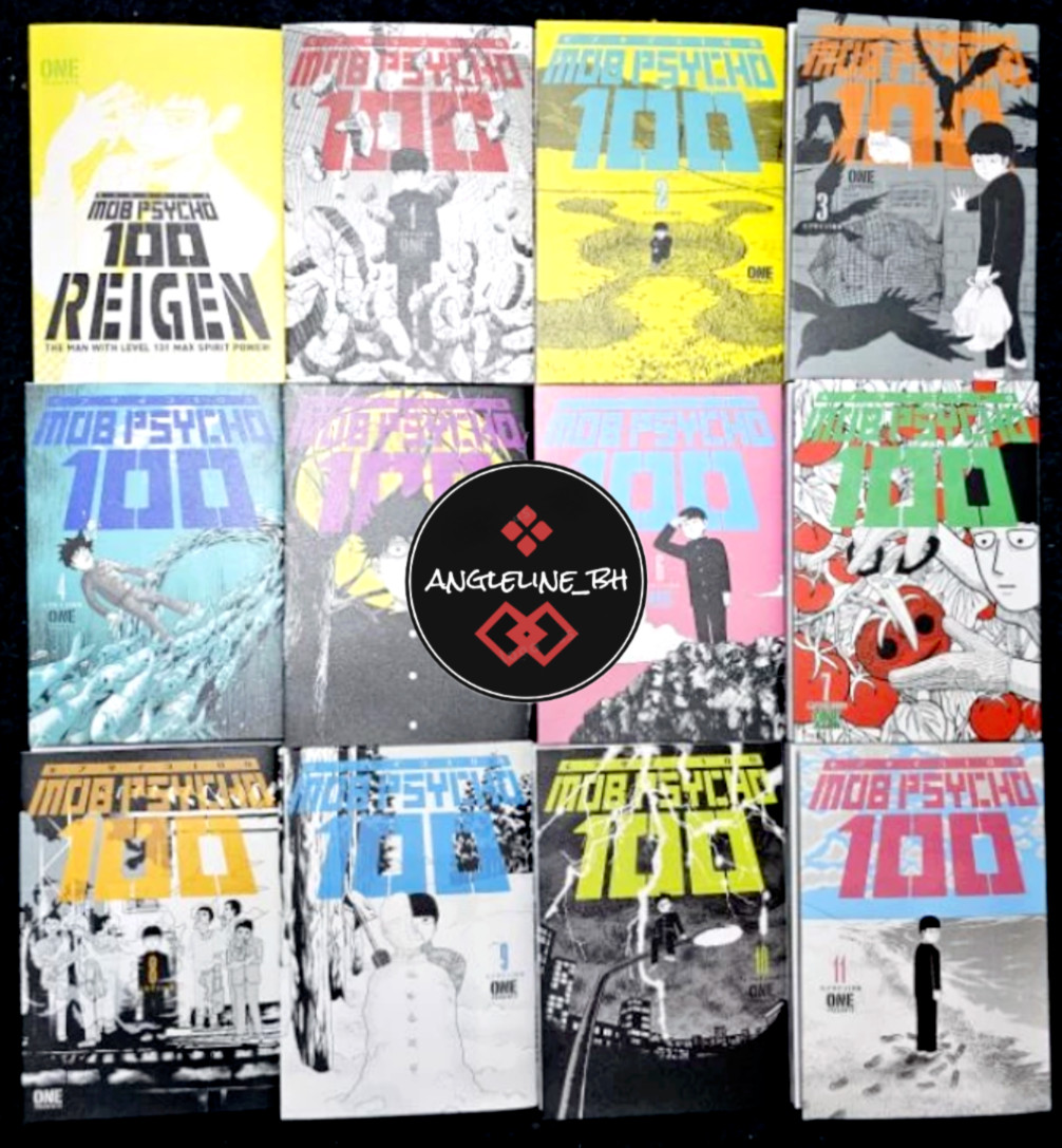 Mob Psycho 100 Manga Vol 1-13 y Reigen Inglés Juego Completo por ONE DHL EXPRESS