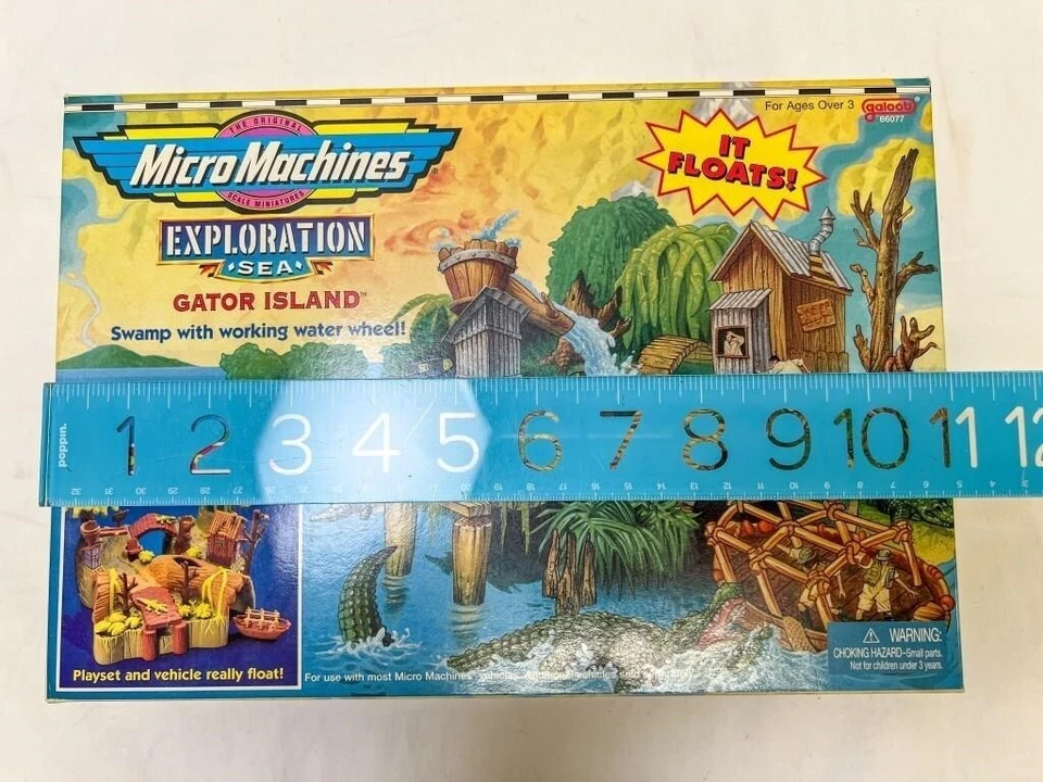 VINTAGE 1997 Micro Machines Exploration Sea Gator Island Playset NIB SEALED - Image 3 of 4