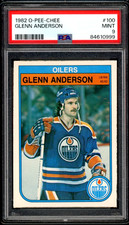 1982-83 OPC O PEE CHEE Hockey #100 Glenn Anderson HOF PSA 9 MINT EDMONTON OILERS