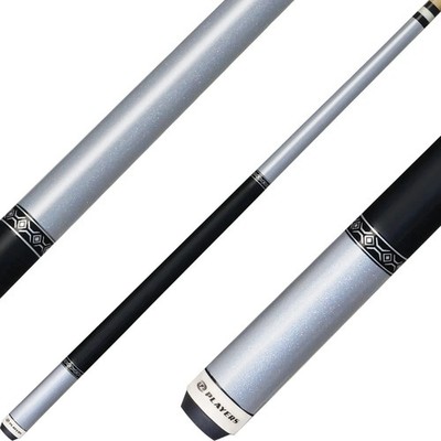 Players C-603 Pool Cue   Metallic Silver, No-Wrap, Classic Style, 18 21 oz