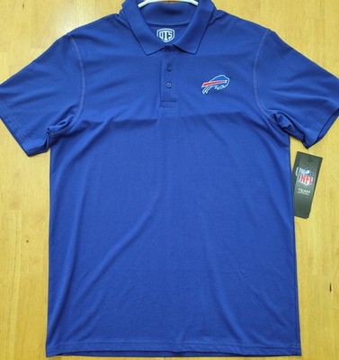 OTS NFL Buffalo Bills Men s Small Polo Shirt Blue NEW 