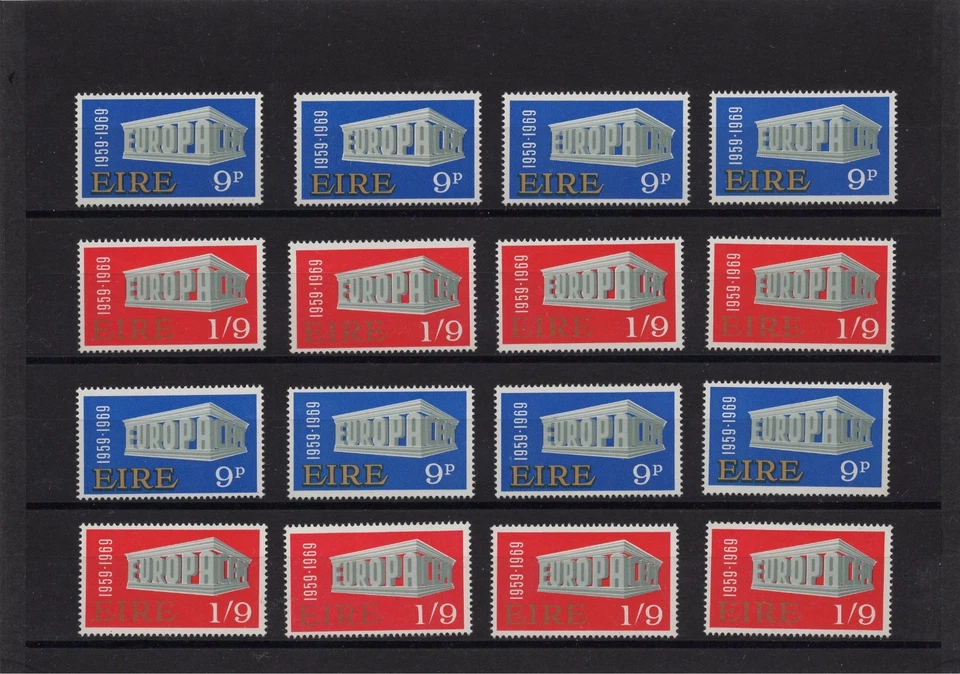 Ireland 1969 Mi 230-231 MNH ** Europa CEPT ** X 8 sets *** cv 32.00 EUR - Image 2 of 3