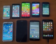 SALE Lot 9 Samsung Galaxy iPhones LG NO CRACKS Front or Back READ
