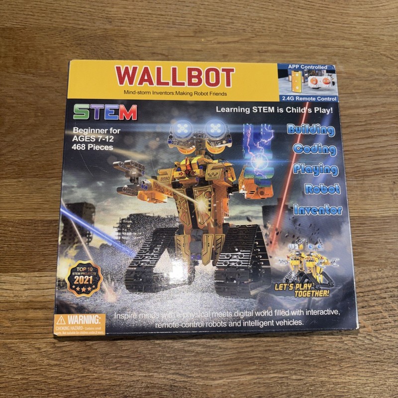 Yegg Inc. Wallbot Remote Controlled Robot Building Kit Toys With Box