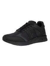Image of EA7 Men's Mesh Logo Trainers, Black