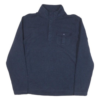 CHAPS Herren Marine Uni Rundhals Pullover Basic Strick Jumper L