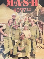 VTG 1983 MASH TV Show Promo Poster Alan Alda 4077th Textured Print
