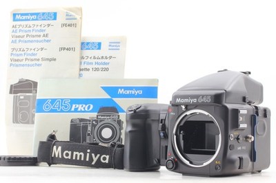 Almost MINT w/ Grip] Mamiya 645 Pro Film Camera AE Finder 120 Back