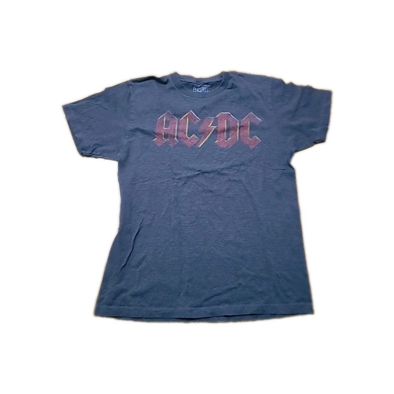 Men’s AC/DC Shirt Gray Size Medium  Preowned