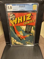 Whiz Comics #23 CGC 5.0 1941 Iconic Cover