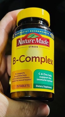 Nature Made B-Complex STRESS Plus C & Zinc Immune Support - 75 Tablets!