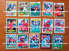 1975-86 Steve Bartkowski Atlanta Falcons lot of 15 Custom Hand Made Art Cards