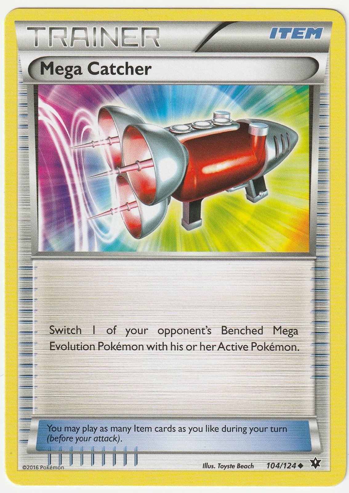 Mega Catcher 104/124 Uncommon Fates Collide Pokemon Near Mint