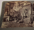 Underwood & Underwood Stereoview Photo Bedroom Palace of Fountainebleau France — photo 2