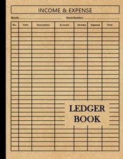 Ledger Book: Income and Expense Log Book for Small Business and Personal Finance
