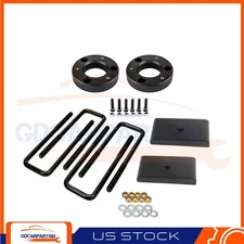 (4) Leveling Kit Lift Front 2" & Rear 1" Fits Chevrolet Silverado 1500 Sierra