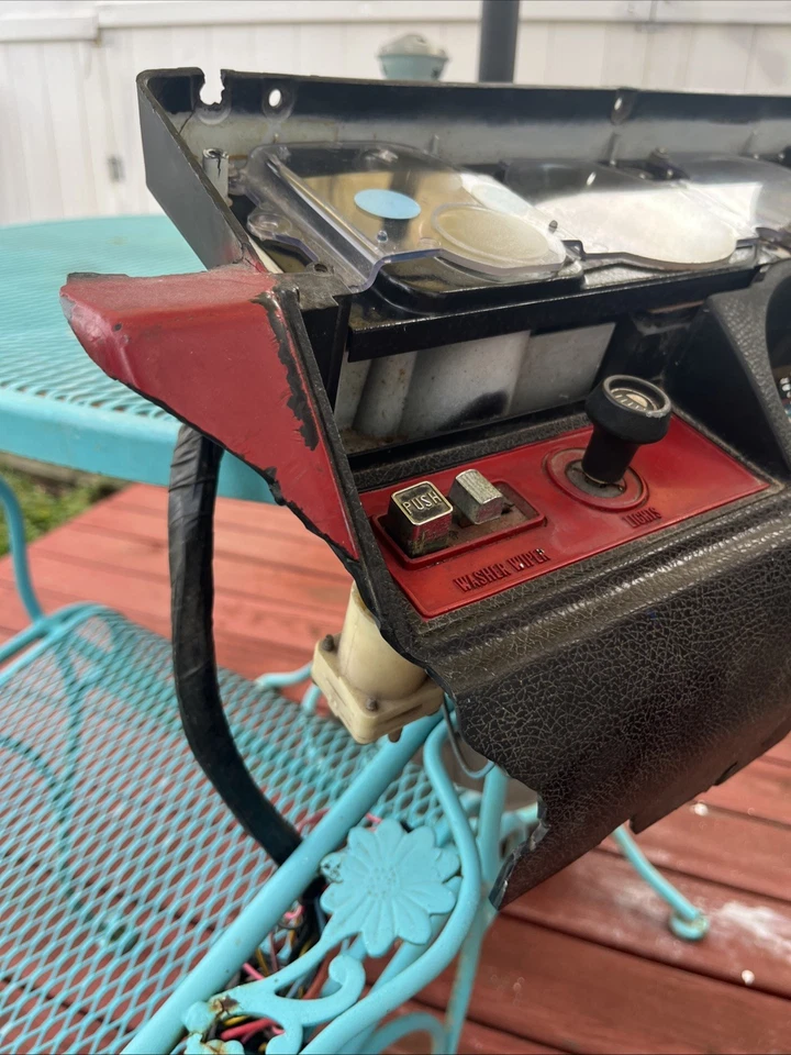 Cuadro de instrumentos Chevrolet Vega 1971-1973 cabezal limpiaparabrisas interruptor de luz bisel Foto 4 de 4