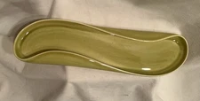 13" RUSSEL WRIGHT American Modern Dinnerware Chartreuse Celery Dish