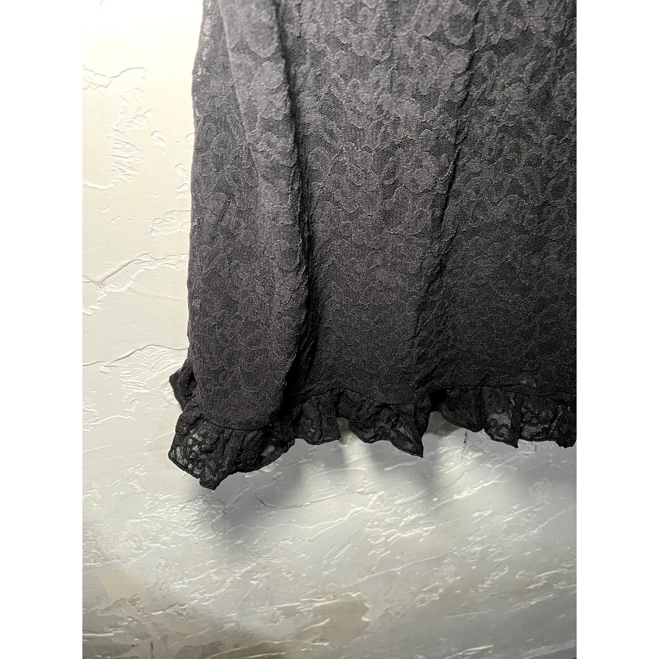 Victorias Secret Vestido Lencería Encaje Negro El Lacie Mujer Grande Coqueta  Foto 3 de 4