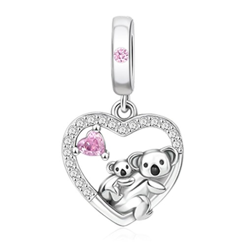 Animals 925 Sterling Silver Charms Dangles for Bracelets and Necklace Koalas Jew
